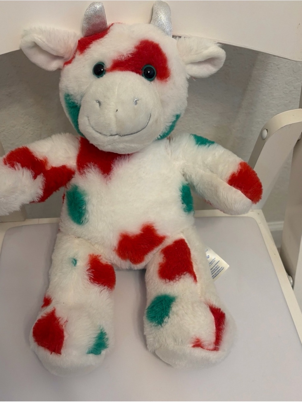 Build A Bear Mooey Christmas Cow 16" Stuffed Plush Animal